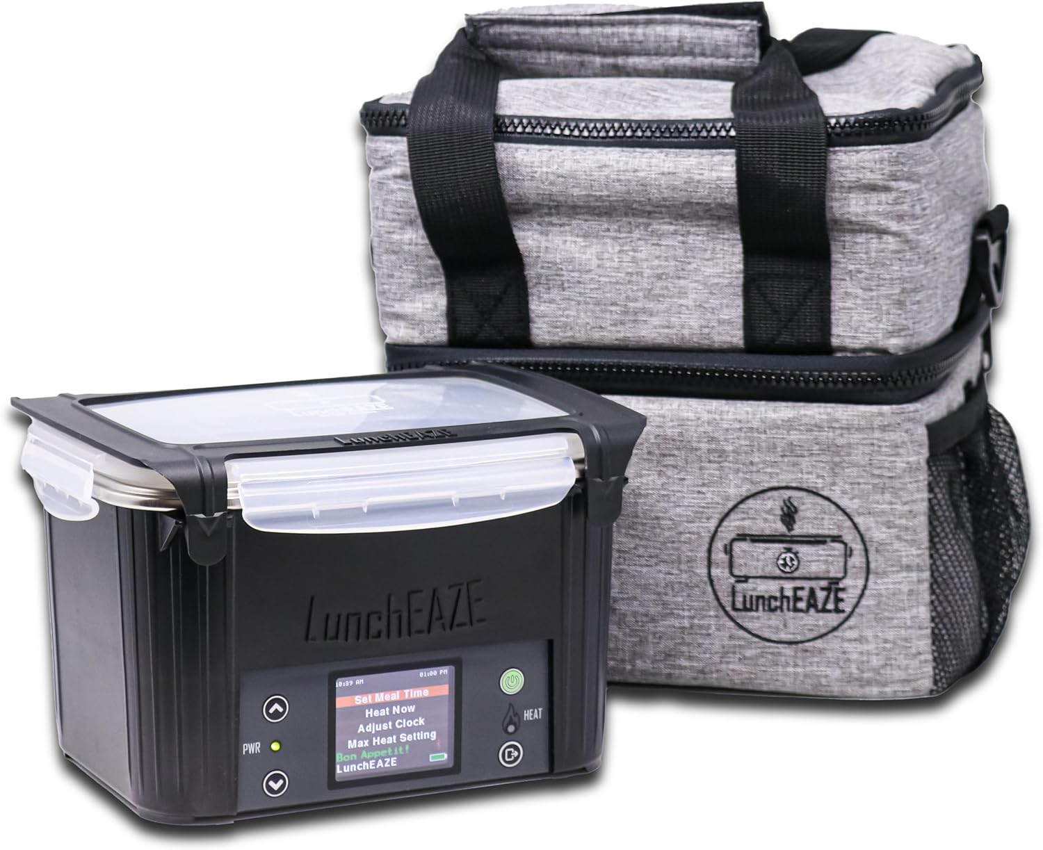 Electric Lunch Box – Self-Heating. Cordless. Battery Powered Food Warmer for Work. Travel– 220°F Heat. BPA Free. Meal Prep Friendly with Bluetooth Connectivity